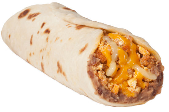 Chorizo and Egg Taco with Bean and Cheese