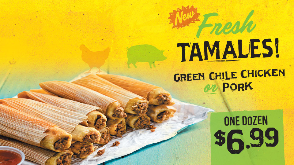 fresh tamales! chicken or pork image