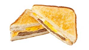 sausage egg cheese melt