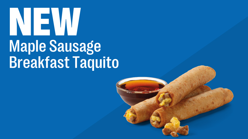 Enjoy our sweet savory Maple Sausage Taquito Image
