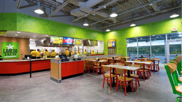 Interior of Stripes Convenience Store